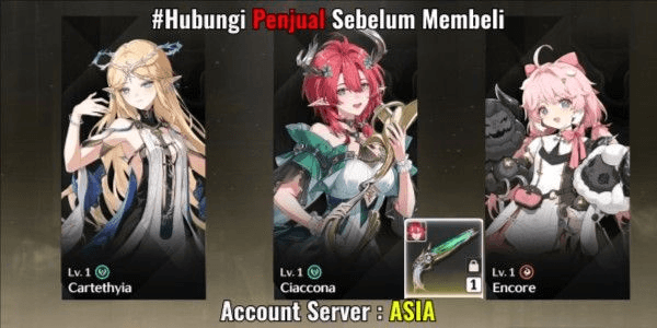 Gambar Product [ ASIA ] Starter UL 10 Ciaconna + Signature + Cartethyia + Bonus Random Standard - Fast Delivery !BACADESK