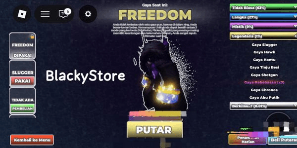 Gambar Product UBG|| Akun Style FREEDOM + SLUGGER|| Bonus Random