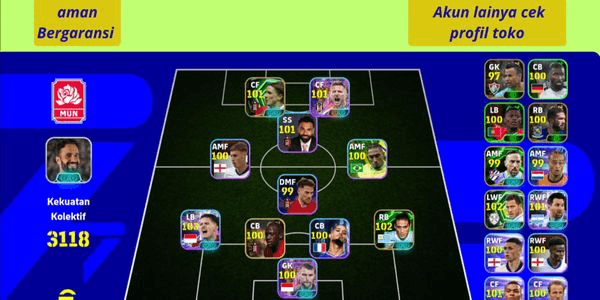 Gambar Product EFOOTBALL ACCOUNT READY TO PLAY POWER 3000++ SAFE GUARANTEED | musgem#A01