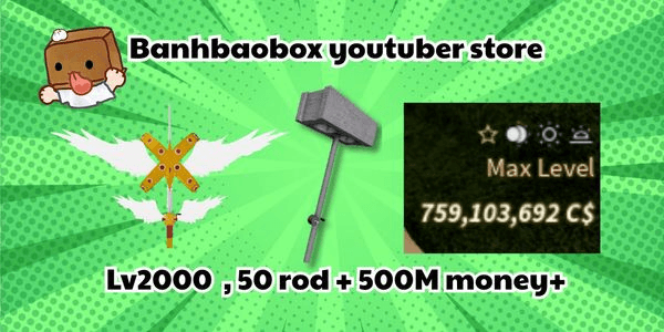 Gambar Product Fisch Account Lv2000+ With 55+ Good Rod