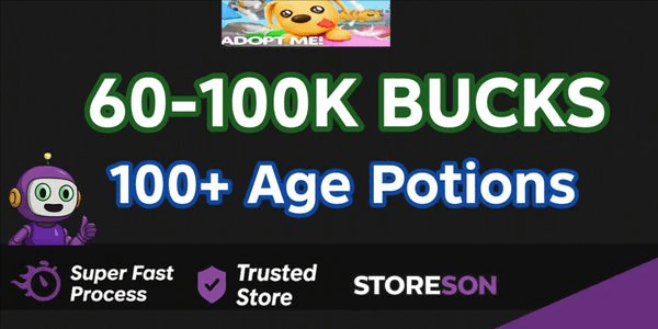 Gambar Product Akun Adopt Me (Bonus Age Potions + Bonus Bucks)