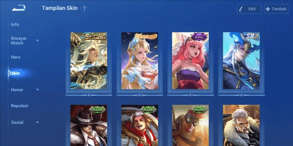 Gambar Product Akun Hok Skin Lumayan