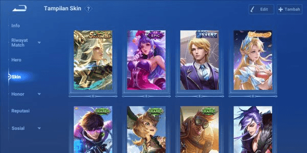 Gambar Product Akun Smurf Skin Limited + Starstone Banyak