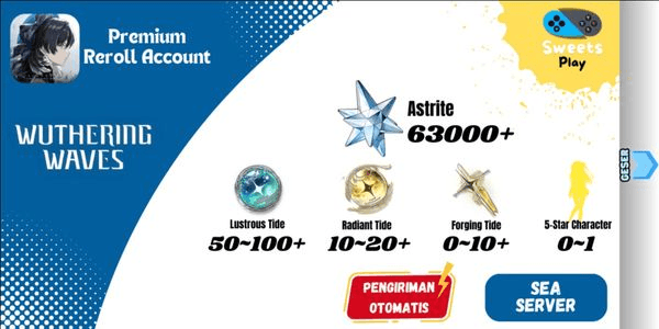 Gambar Product [SEA] Wuthering Waves Premium Reroll Account