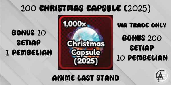 Gambar Product 100 Christmas Capsule (2025) || Anime Last Stand ||