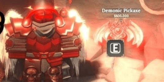 Gambar Product JOKI DEMONIC PICKAXE FOR NEWBIE PICKAXE