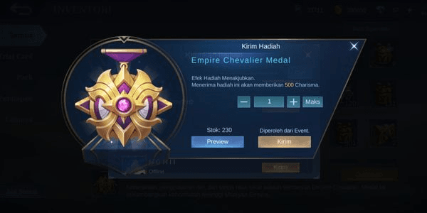 Gambar Product Empire Chevalier Medal