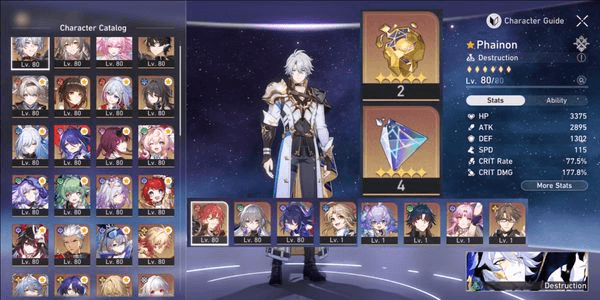Gambar Product 25 Limit 11 Sign Limit Castorice Phainon Tribbie E1 Ruan Mei Sunday Sparkle Cyrene Acheron Mydei Firefly Hyacine Huo Huo Kafka 2 Gold stone 4 LC Shard