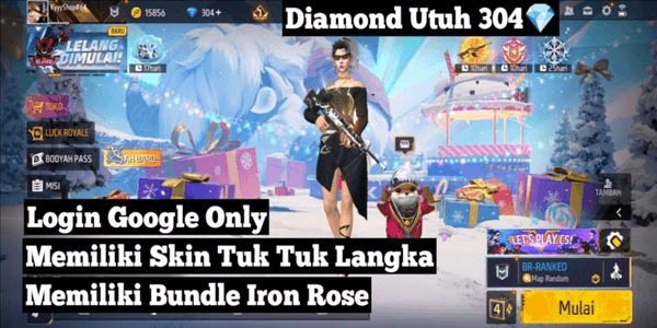 Gambar Product CHEAP AND SAFE NEWBIE FREE FIRE ACCOUNT 100%