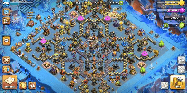 Gambar Product TH 18 || EX TH 17 MAX || NIGHT VILLAGE ALL MAX || EX LEGEND || LVL 240 || HERO 88 90 82 75 50