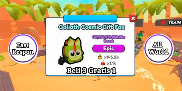 Gambar Product [ All World ] 140B++ Power Pet