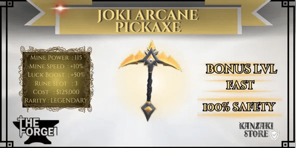 Joki Arcane Pickaxe - FAST AND +BONUS