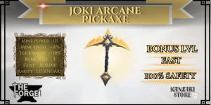 Joki Arcane Pickaxe - FAST AND +BONUS