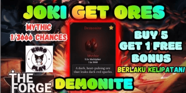Joki Get Ores Demonite (MYTHIC) | The Forge