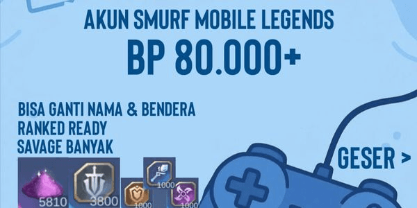 Gambar Product Akun Smurf Sultan BP 64K + GRATIS PILIH 1 HERO