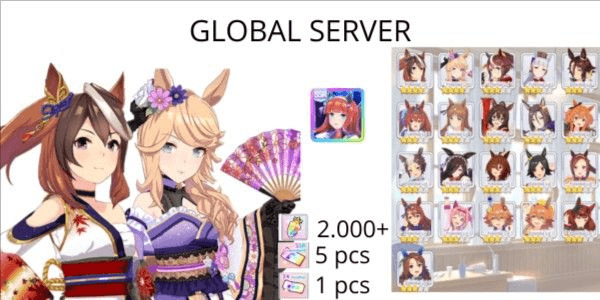 Gambar Product [Global] Starter Akun 4star Symboli Rudolf (Festival) & Gold City (Festival) - Uma musume Pretty Derby1