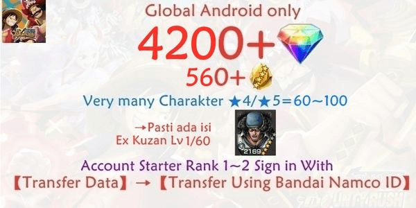 Gambar Product Akun OPBR ONE PIECE Bounty Rush-5