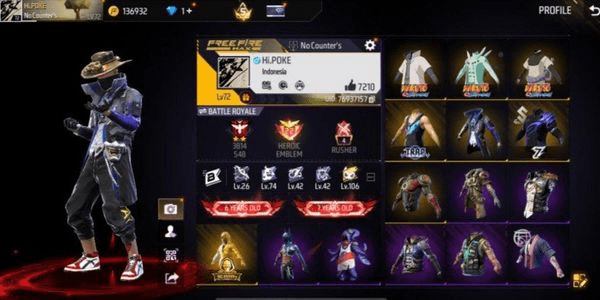 Gambar Product AKUN FF OLD SEASON 1 EVOUGUN MAX 2 & SG REAPER ON AMAN ANTI HACK BACK BERGARANSI 1000 % MURAH BANGET