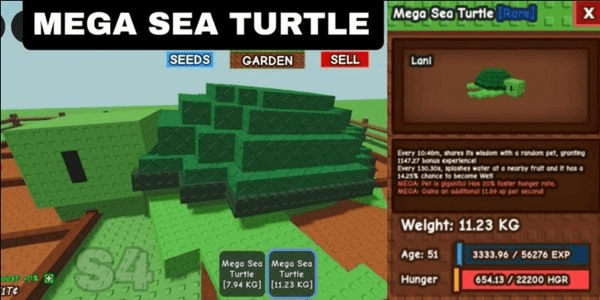 Gambar Product MEGA SEA TURTLE GROW A GARDEN