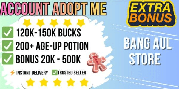 Gambar Product Adopt Me | 120K - 150K Buck + 200 Age Up Potion + Full Access