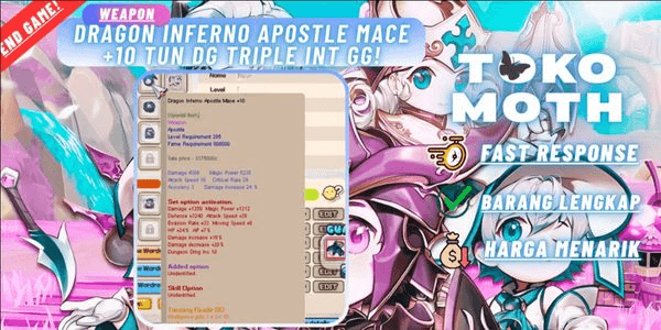 Gambar Product Dragon INFERNO APOSTLE MACE +10 tun DG TRIPLE INT GG!