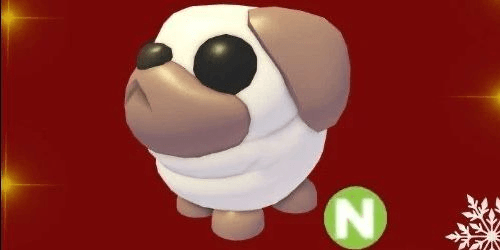Gambar Product Neon Snowball Pug - Adopt Me