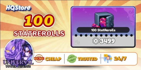 100 Stat Rerolls