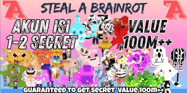 AKUN SECRET VALUE 100M+ - STEAL A BRAINROT
