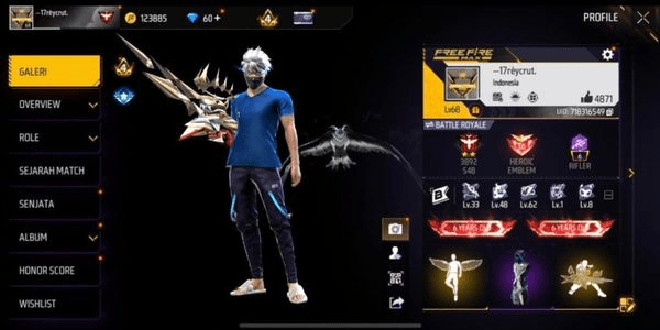 Gambar Product AKUN FF SG REAPER & EVOUGUN MAX 2 ON AMAN ANTI HACK BACK BERGARANSI 1000 % MURAH BANGET