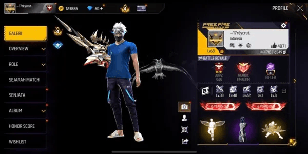 FF SG Reaper & Evogun Max 2 account safe anti-hack back guaranteed 1000% very cheap