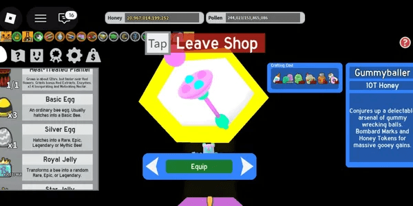 ACCOUNT BEE SWARM GG |3 END GAME TOOLS