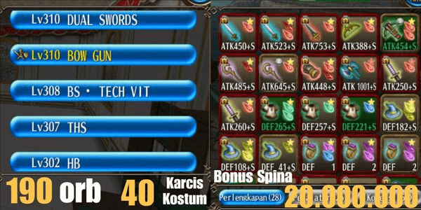 Gambar Product AKUN LEVEL CAP