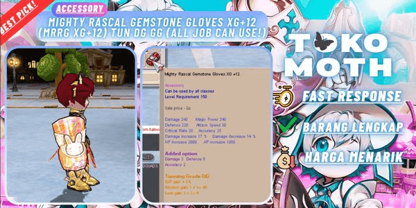 Gambar Product Mighty rascal gemstone gloves XG+12 (MRRG XG+12) Tun DG GG