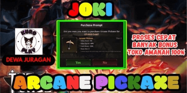 Gambar Product Joki Arcane Pickaxe | The Forge - [BONUS LEVEL]