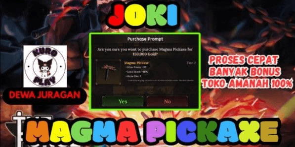 Gambar Product Joki Magma Pickaxe | The Forge - [BONUS LEVEL]