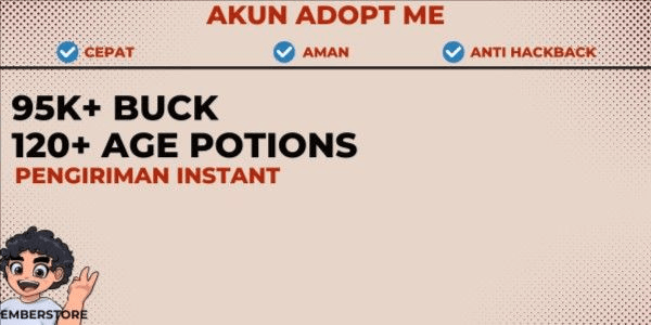 Gambar Product AKUN ADOPT ME | 120+ AGE POTIONS | 95K+ MONEY