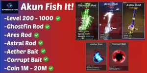 CUENTA Fish It! GHOSTFIN ROD + ARES ROD + ASTRAL ROD | AETHER BAIT + CORRUPT BAIT