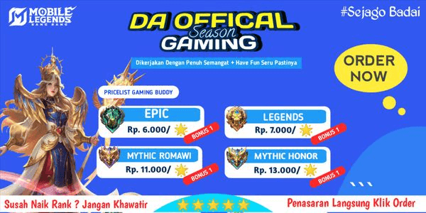 Gambar Product Mabar Service + Exclusive BONUS MATCH