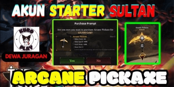 Gambar Product Akun The Forge - Arcane Pickaxe