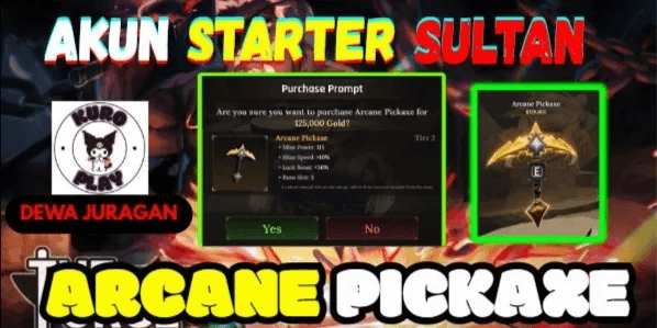 Akun The Forge - Arcane Pickaxe