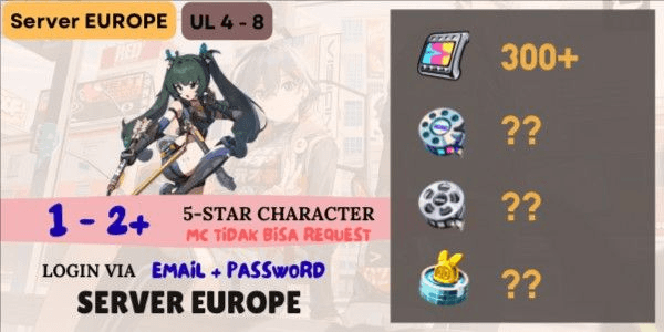 Gambar Product Reroll Account READY TO GACHA Starter [Europe] - 3