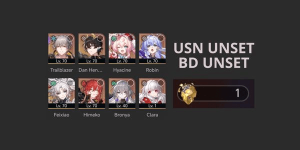 Gambar Product [Caelus] Hyacine + Feixiao + Robin + DHPT + Himeko + Bronya + Clara | All Unset