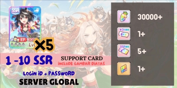 Gambar Product Akun Reroll Uma Musume Pretty Derby [Global] - 1