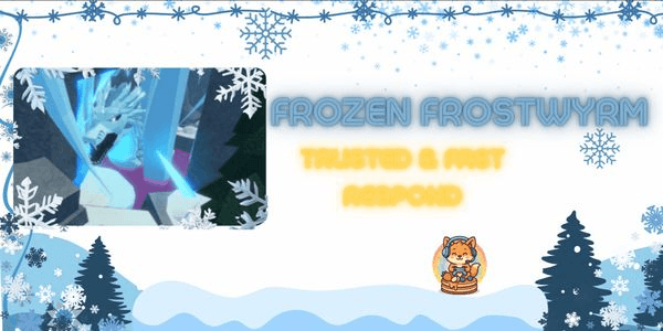 Gambar Product Frozen Frostwyrm | Rod North Pole Material | Fish | Roblox