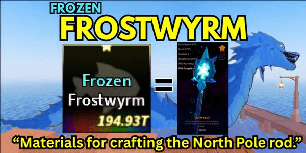 Gambar Product FISCH | Frozen Frostwyrm | North Pole Rod