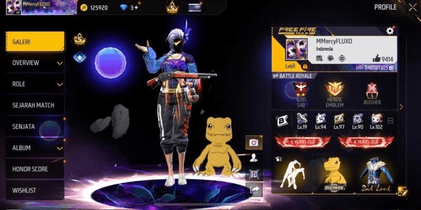 Gambar Product AKUN FF SG EVOUGUN MAX ON & CELANA ANGEL AMAN ANTI HACK BACK BERGARANSI 1000 % MURAH BANGET