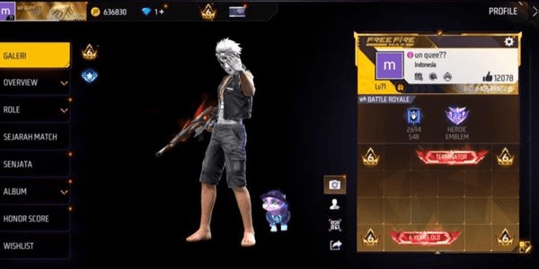 Gambar Product AKUN FF SG REAPER & EVOUGUN MAX 2 ON AMAN ANTI HACK BACK BERGARANSI 1000 % MURAH BANGET