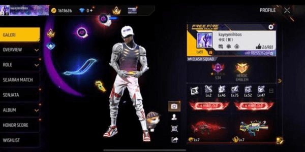 Gambar Product AKUN FF GAGAH SG REAPER + CELANA ANGEL & EVOUGUN MAX 4 ON AMAN ANTI HACK BACK BERGARANSI 1000 % MURAH BANGET