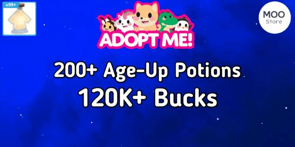 Gambar Product Adopt Me Account Bonus 200+ Potions + Bonus Bucks