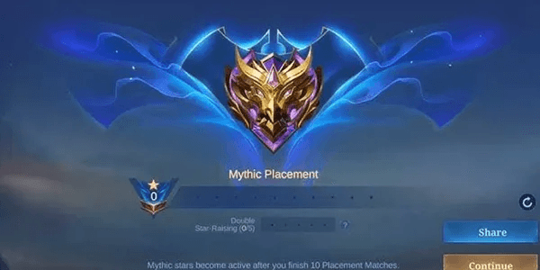 Paket Rank Mythic Full Placement (15 Bintang)